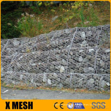 ASTM A975 standard 2 X 1 X 0.30 Double Twisted Wire Mesh reno mattresses for interlocking block retaining walls